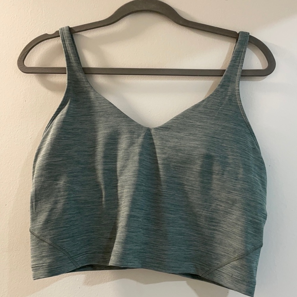 lululemon athletica Heathered Teal Tank Top